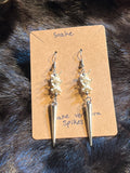 Snake Vertebra Spiked Earrings